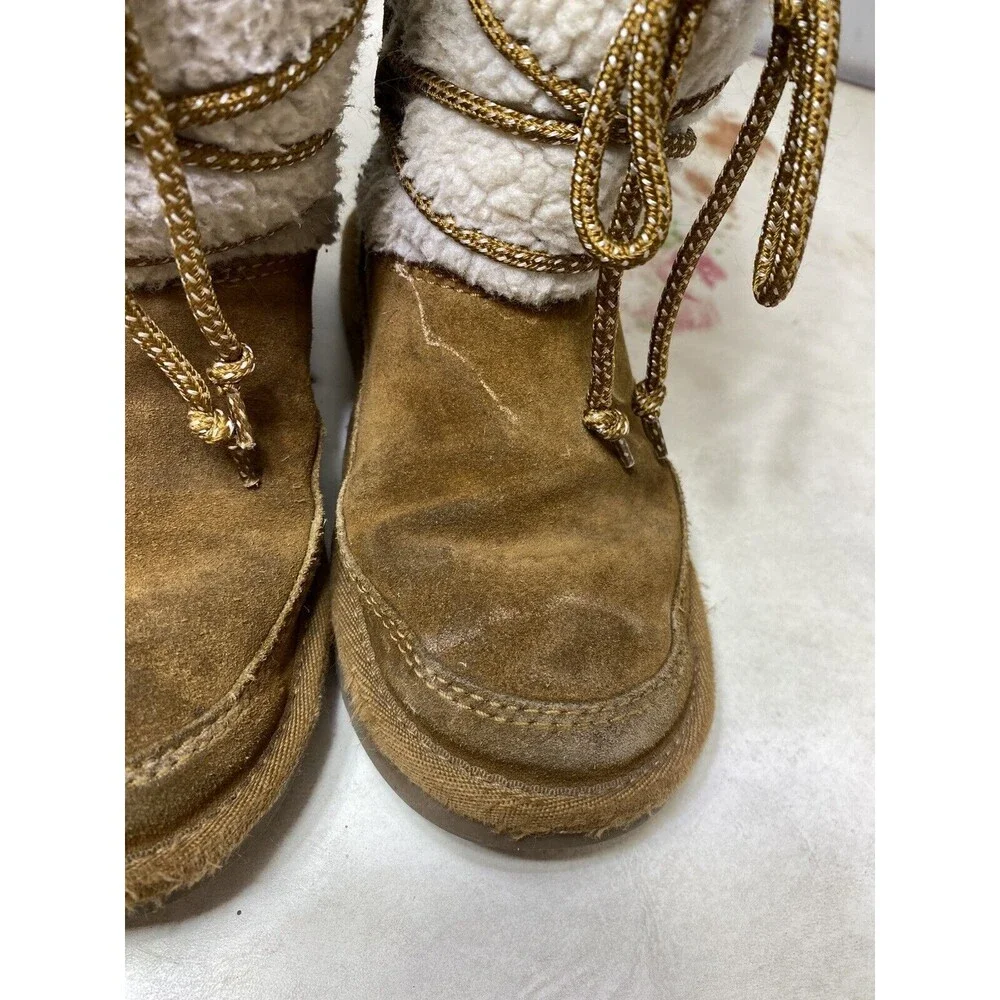 KOOLABURRA By UGG Kids Size 1 Boots Michon Short 1124110K Chestnut Brown